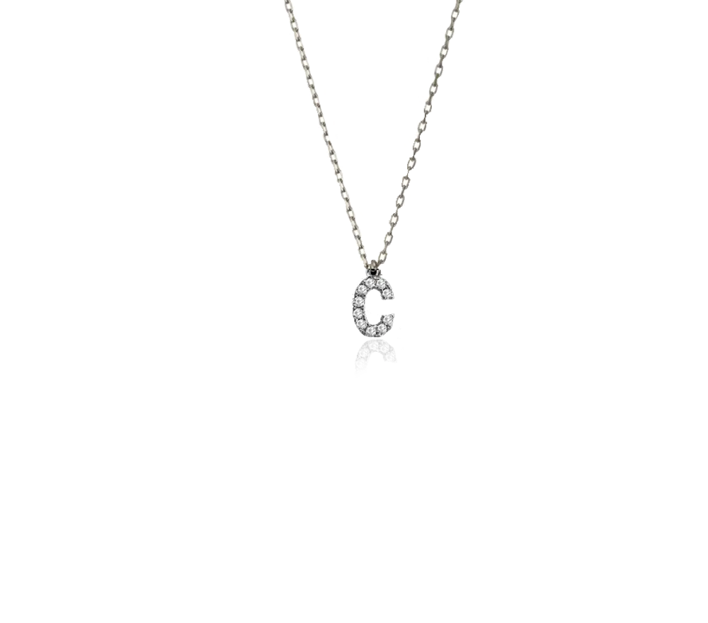 IOAKU Identity Micro Necklace AZ halskjede gull bokstav A
