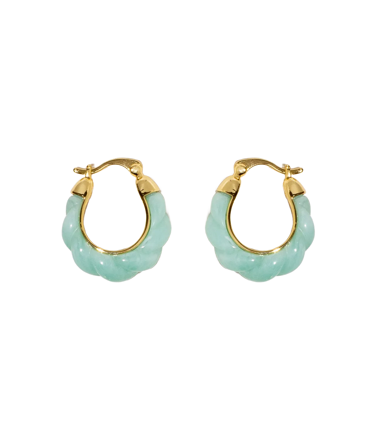Loren Hope Alani Mint hoop øredobber resin