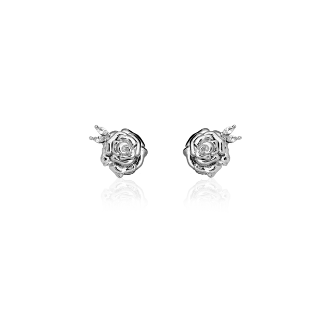 IOAKU Nostalgie studs øredobber gull rose stor