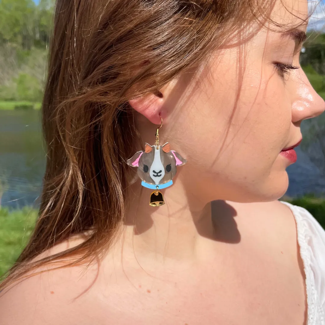 MiniKitty Goat Earrings øredobber akryl allergivennlig