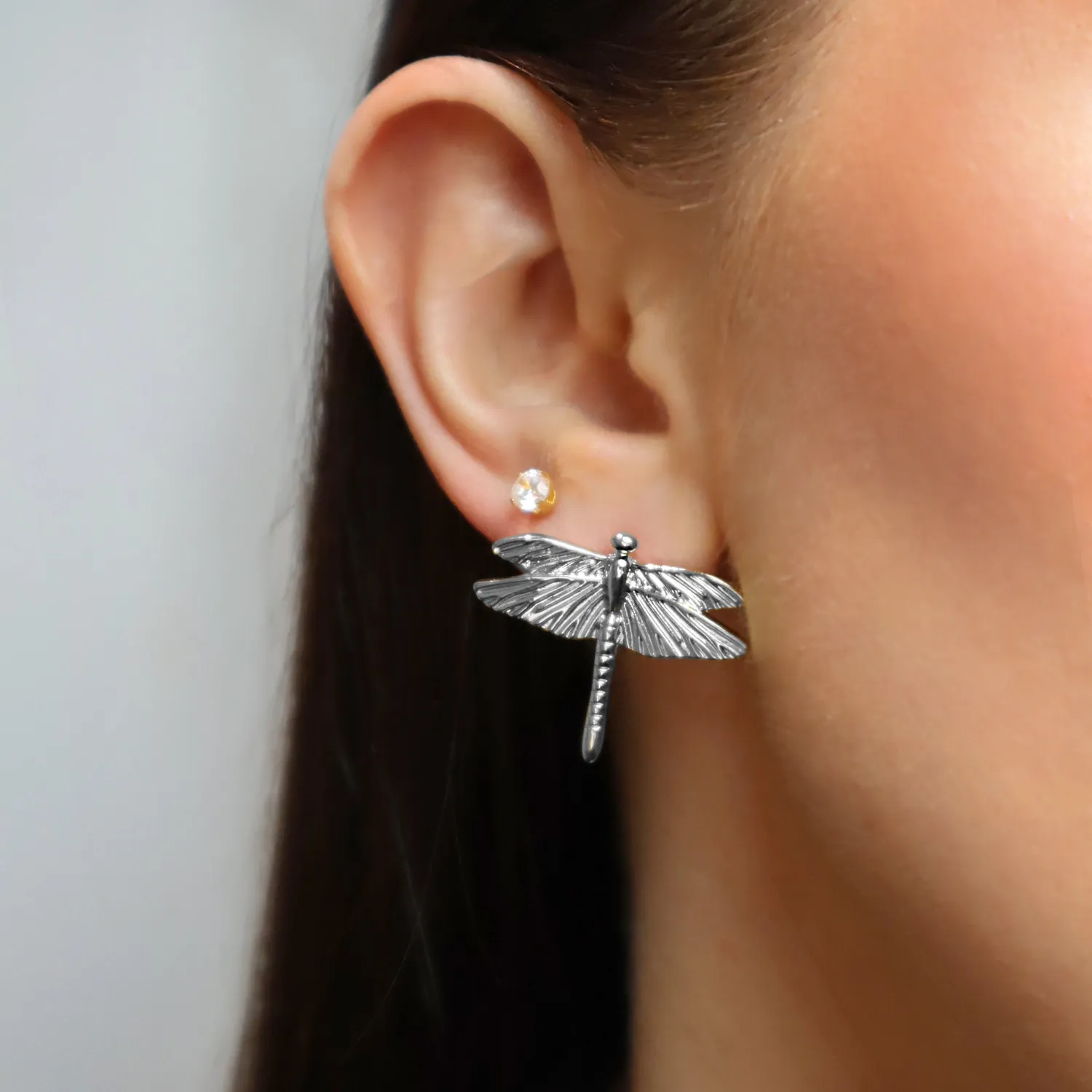 IOAKU Dragonfly Stud øredobber gull nikkel-frie