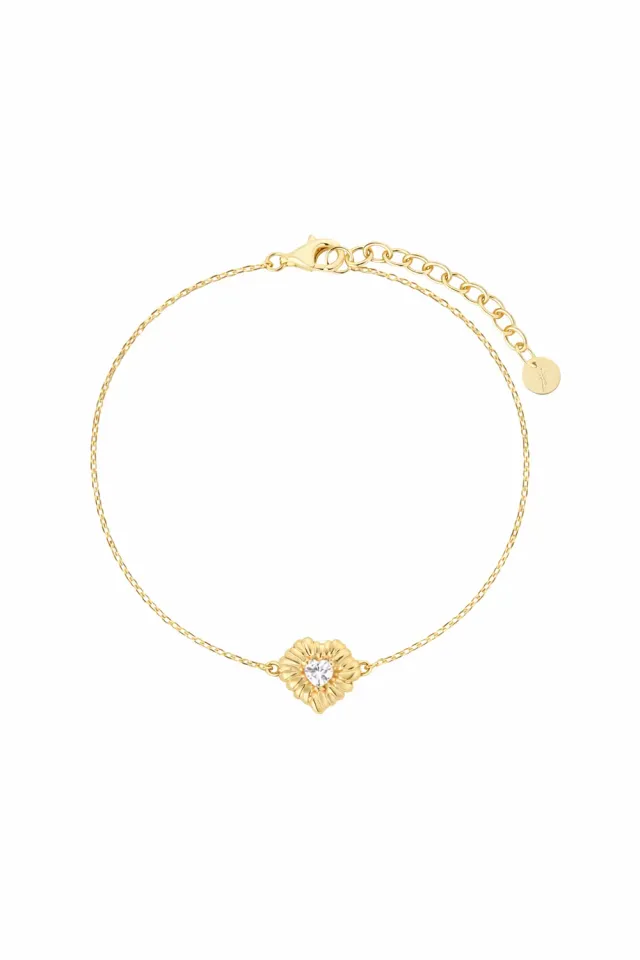 Janne Formoe Felicia armbånd hjerte gull 16 cm