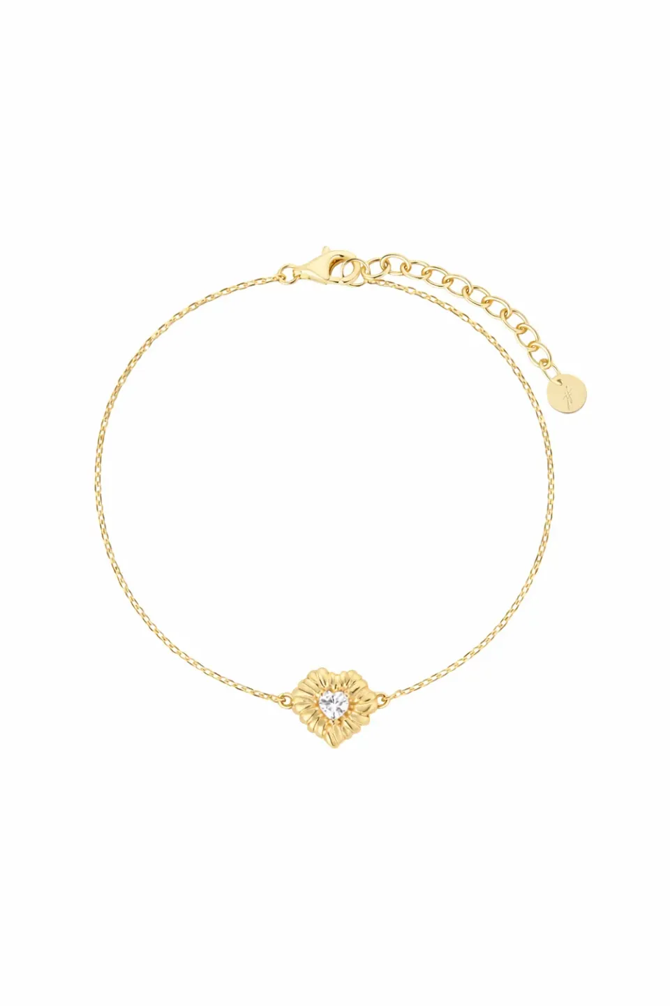 Janne Formoe Felicia armbånd hjerte gull 16 cm