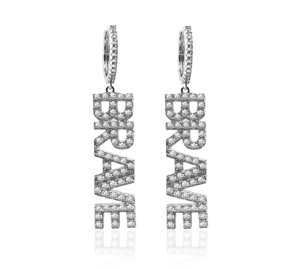 IOAKU Brave statement hoops øredobber gull 15 cm