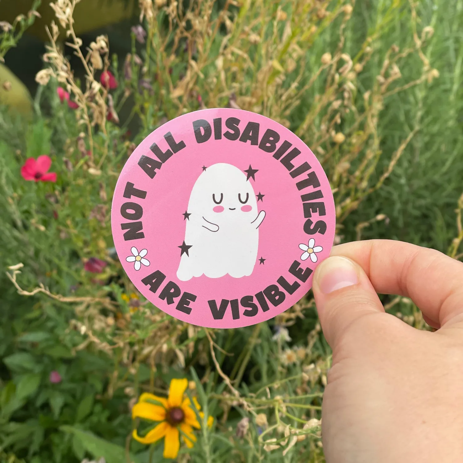 MiniKitty Not All Disabilities Are Visible sticker 3 tommer