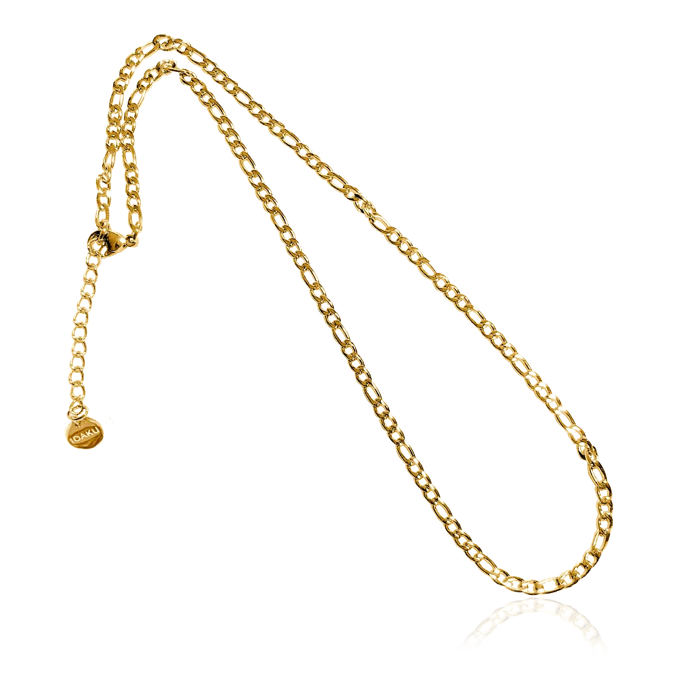 IOAKU Unique Chain Necklace halskjede gull 3 mm