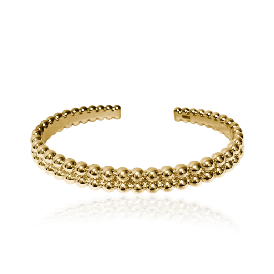 IOAKU Bold Berries Cuff armring gull justerbar