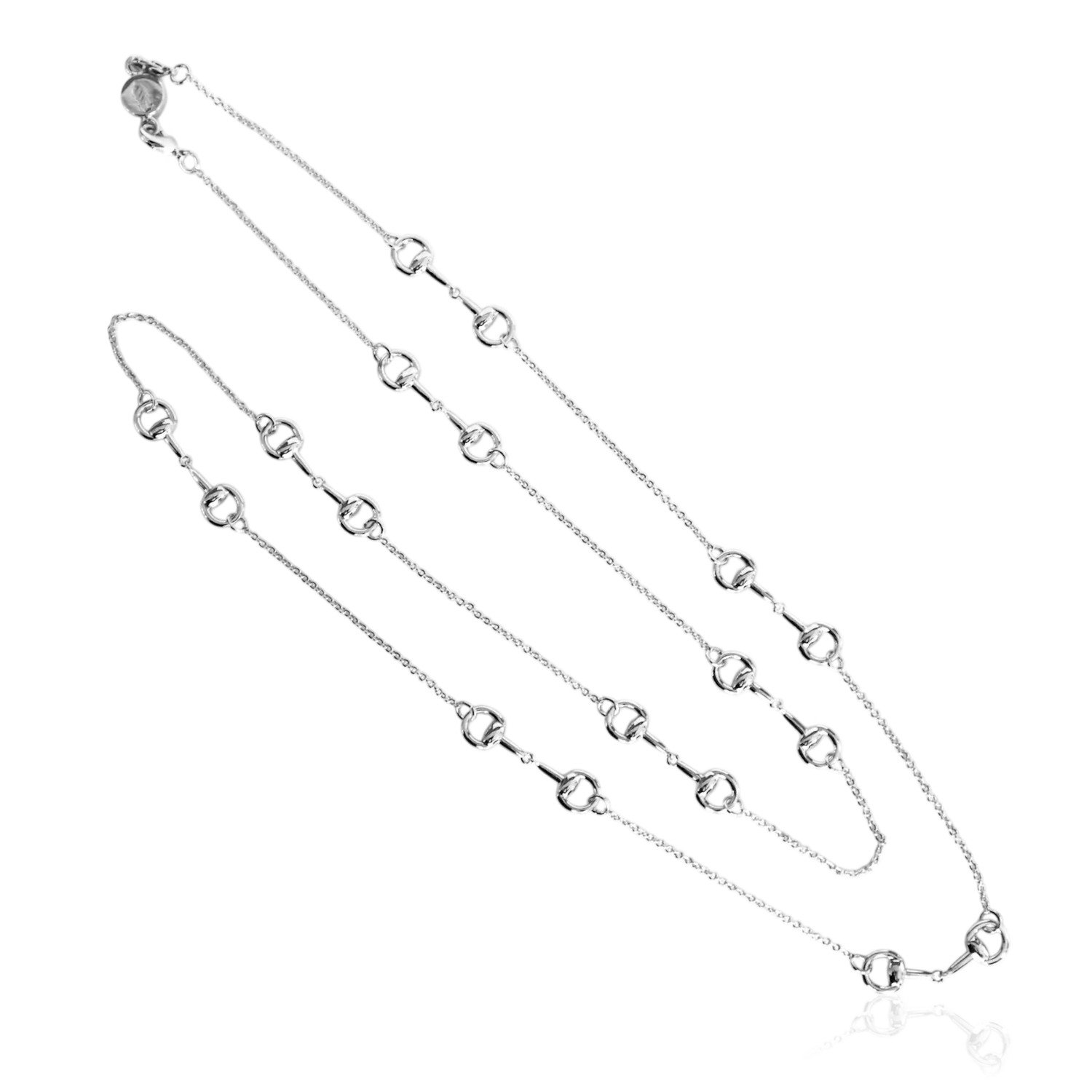 IOAKU Horsebit Charm Iconic halskjede gull