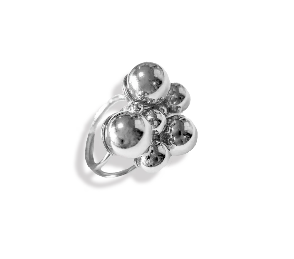 IOAKU Berry Maxi ring gull 2x2,5cm