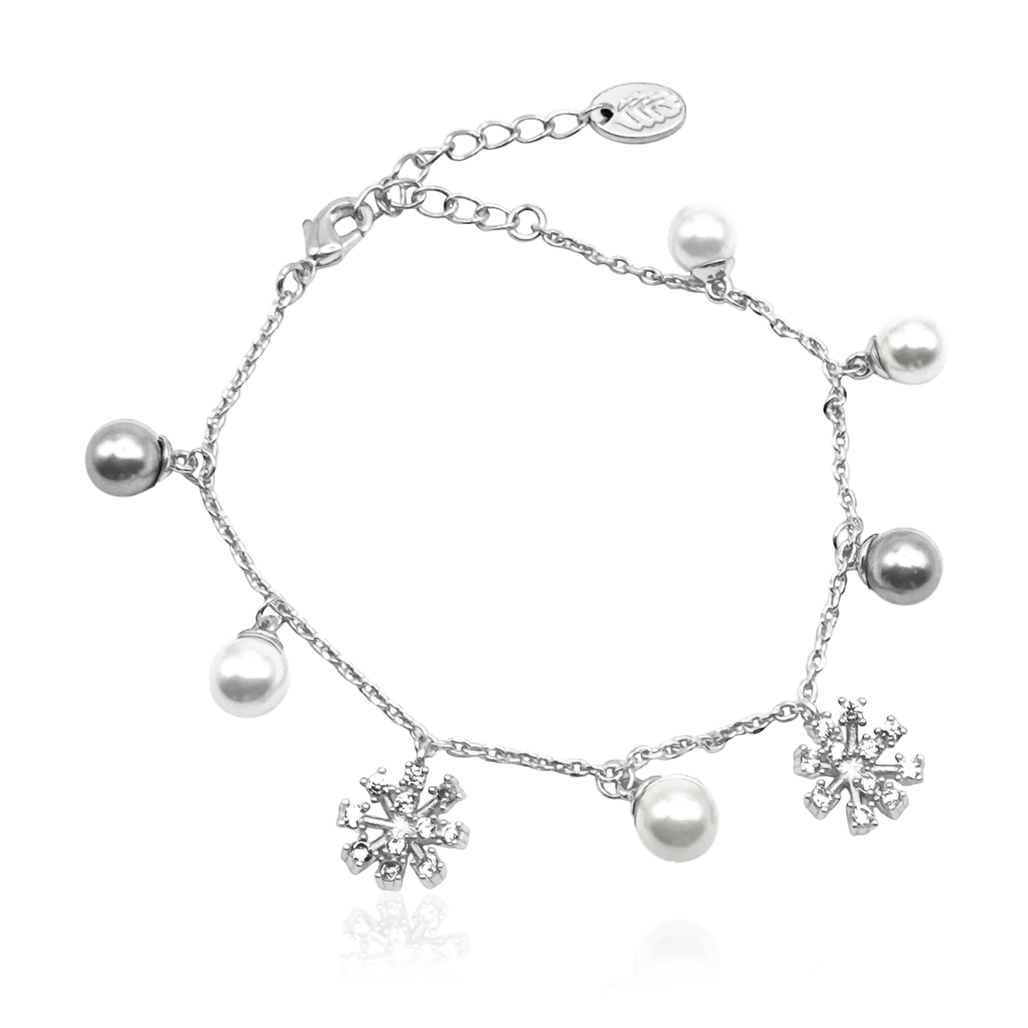 IOAKU Snowdrop Pearl armbånd gull perle 16+4 cm