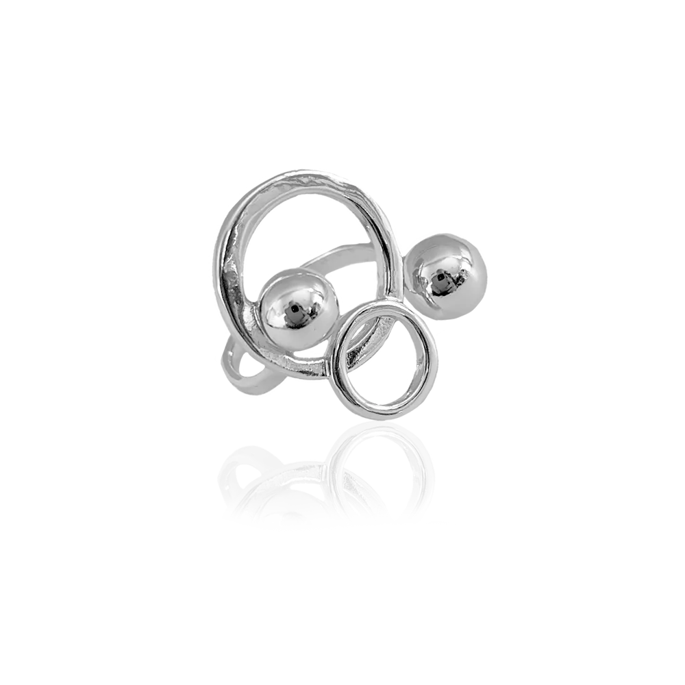 IOAKU Crazy Berry Maxi ring gull str 9 bær