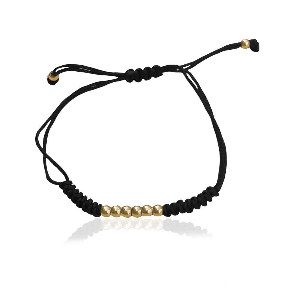 IOAKU Braided Berry Ball armbånd gull vanntålig