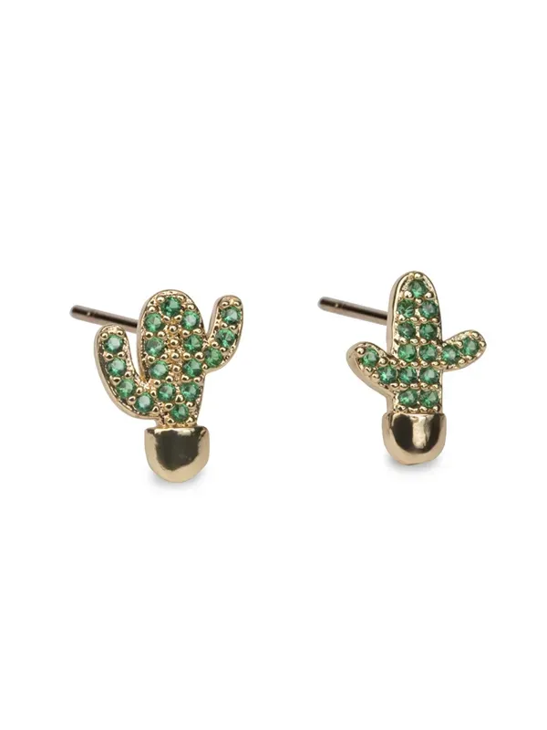 pfg Stockholm Cactus øredobber grønn zirkonia