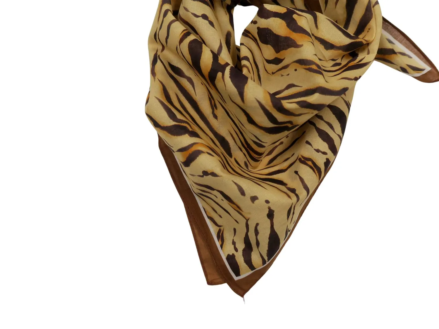 Wos UP Como skjerf orange bomull tigerstripet