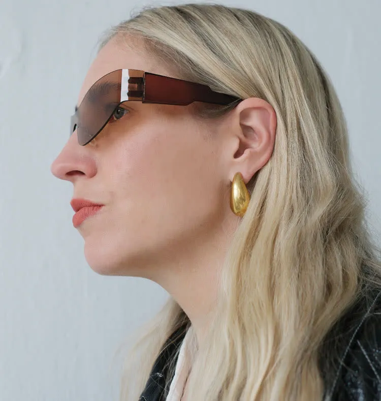 Wos WOS UP Shura solbriller plast brun retro