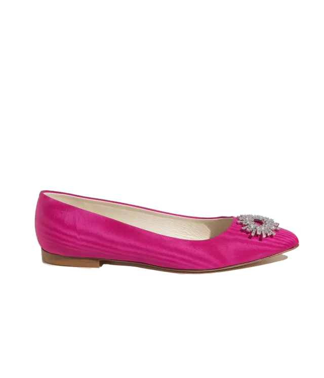Loren Hope Stevie ballerina rosa silke str 37-41 spiss