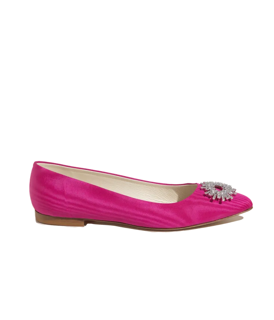 Loren Hope Stevie ballerina rosa silke str 37-41 spiss