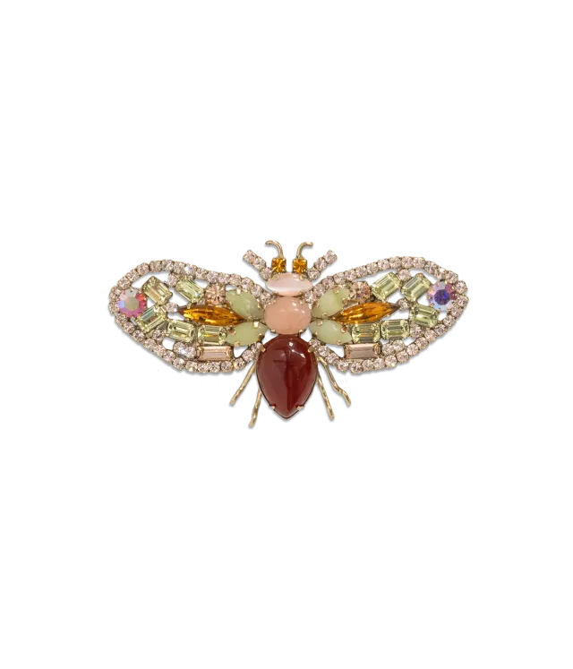 Loren Hope Poppy the Bee brosje multi 6,9 cm