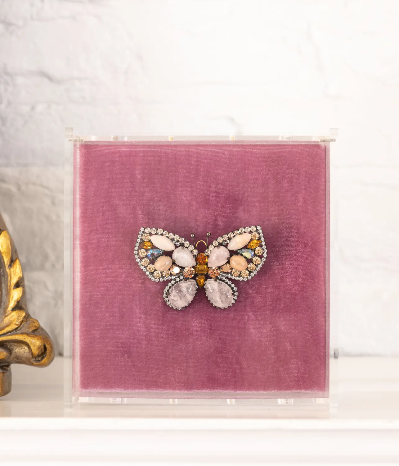 Loren Hope Butterfly Medium sommerfuglbrosje Rose