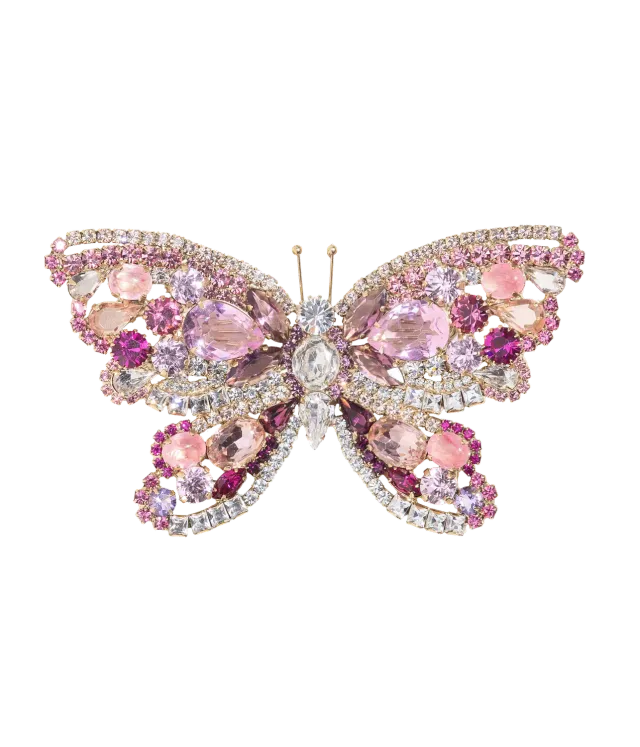 Loren Hope X-Large Butterfly brosje rose