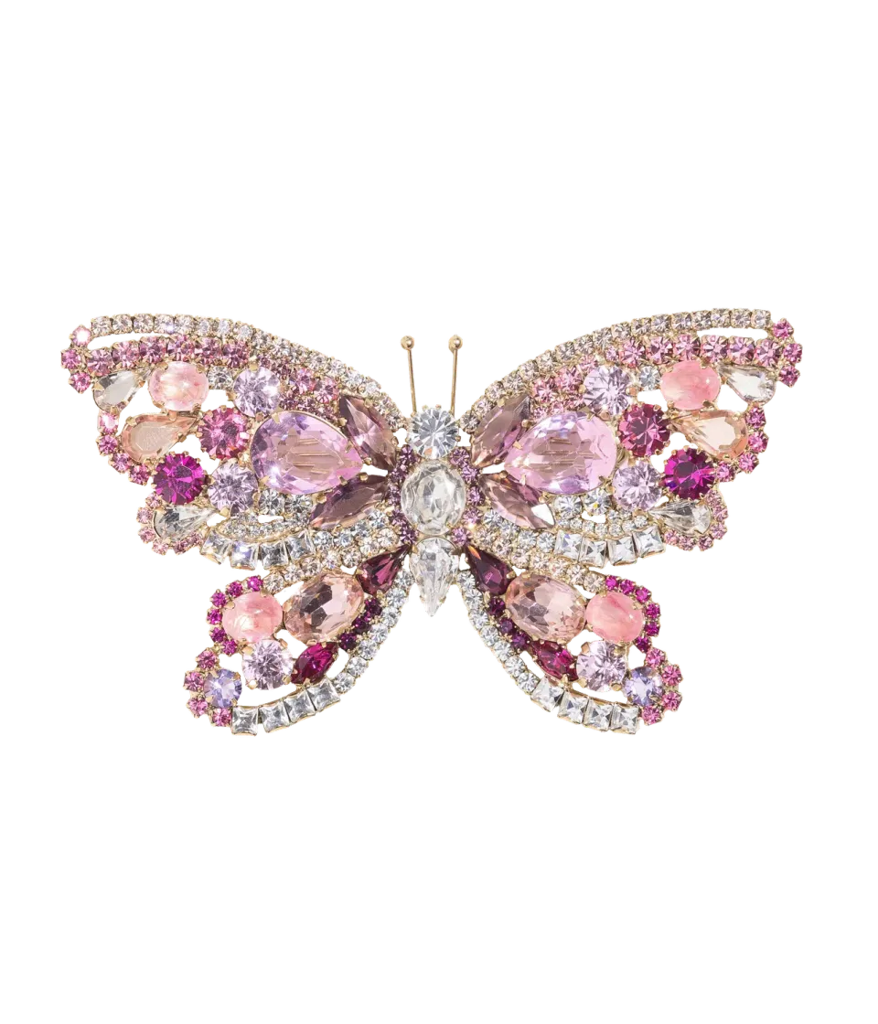 Loren Hope X-Large Butterfly brosje rose