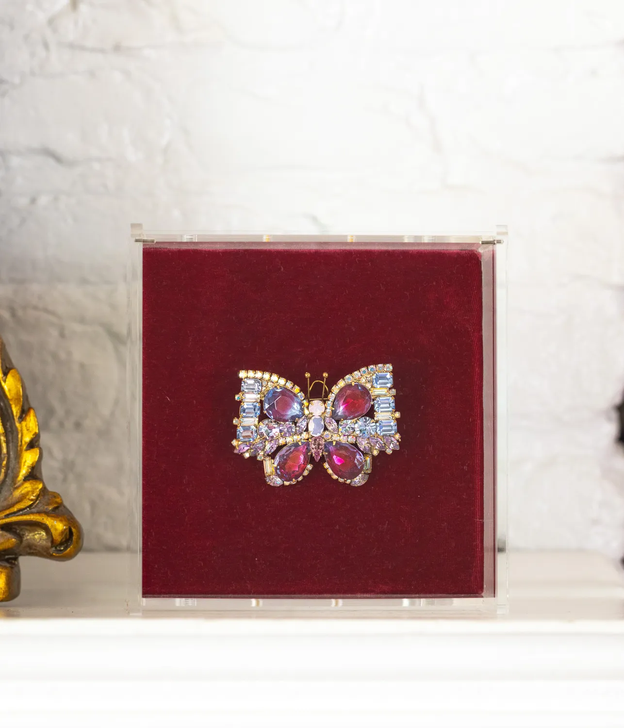 Loren Hope Butterfly Small brosje Light Sapphire glass