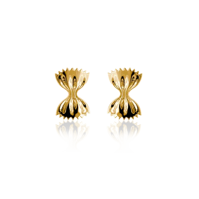 IOAKU Bow Studs øredobber gull kirurgisk stål
