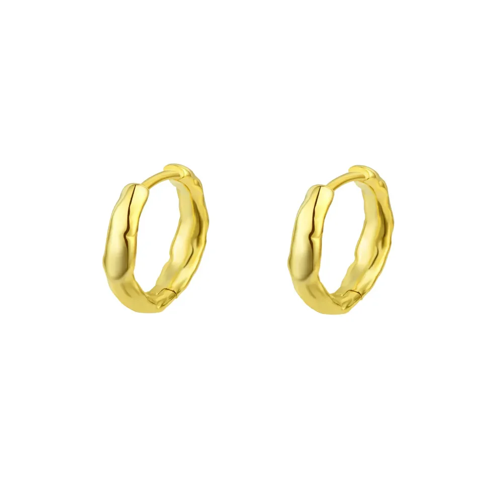 Wioga Aria øredobber forgylt 1 cm hoops