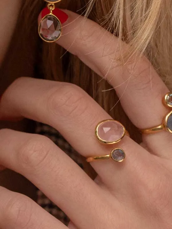 pfg Stockholm Pure Anya ring gull med stein