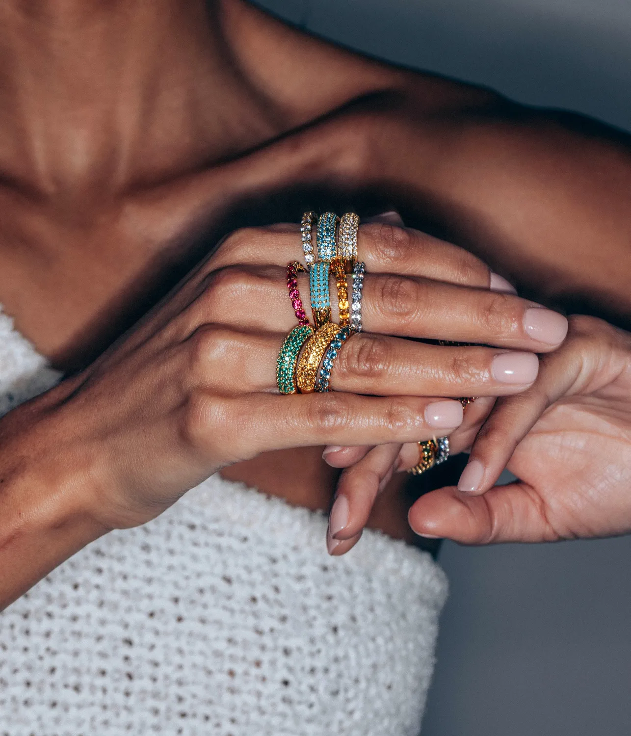 Loren Hope Theo Ring eternityring Rose str 6-9