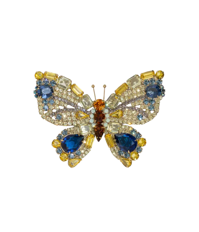 Loren Hope Butterfly brosje jonquil X-large