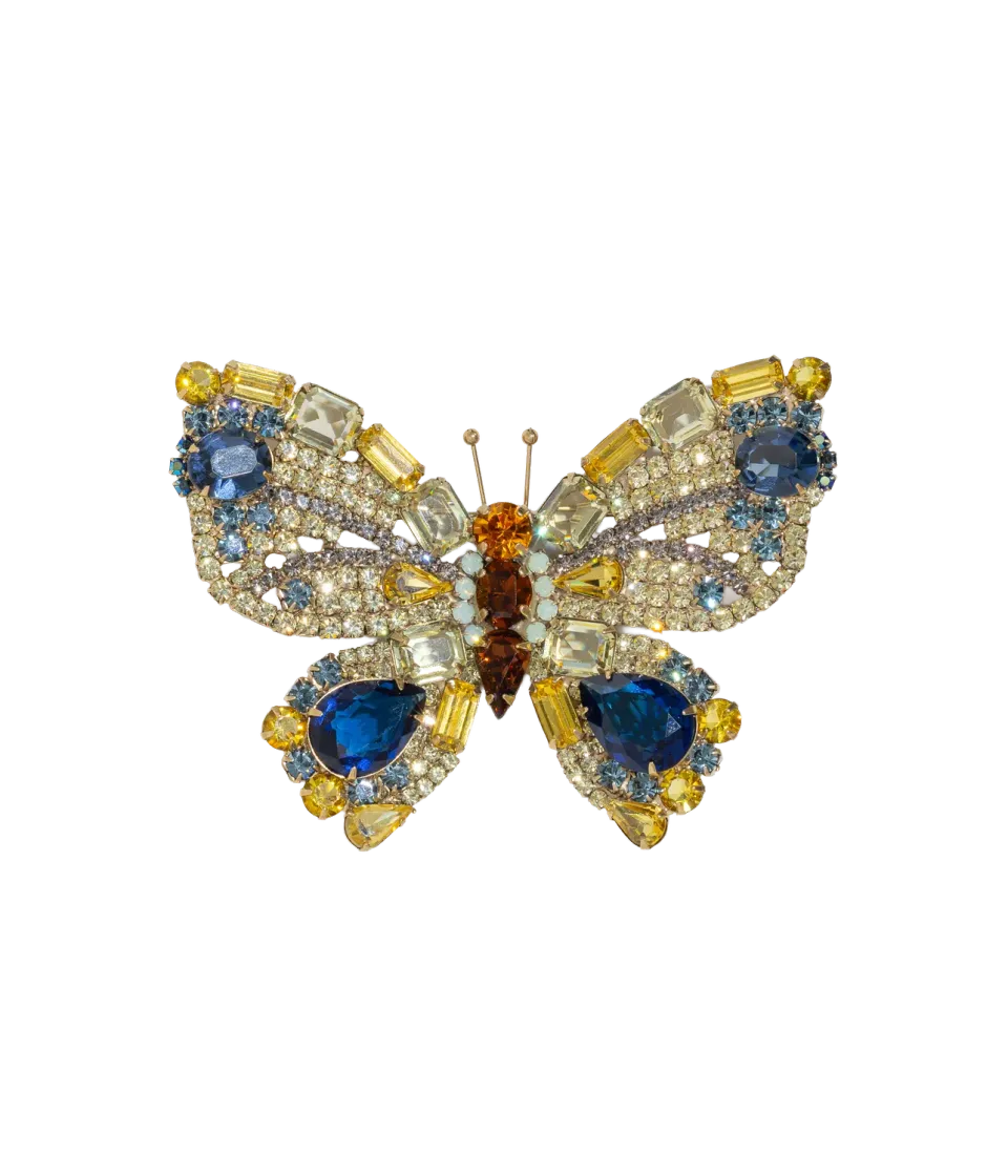 Loren Hope Butterfly brosje jonquil X-large