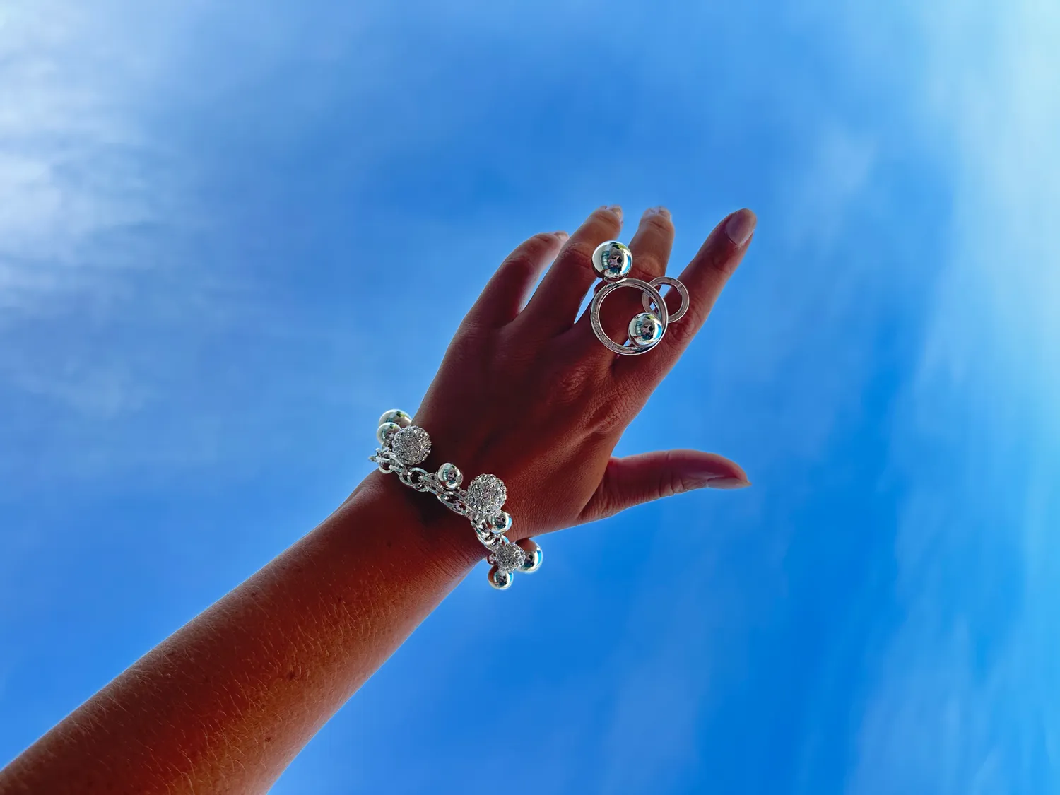IOAKU Crazy Berry Maxi ring gull str 9 bær