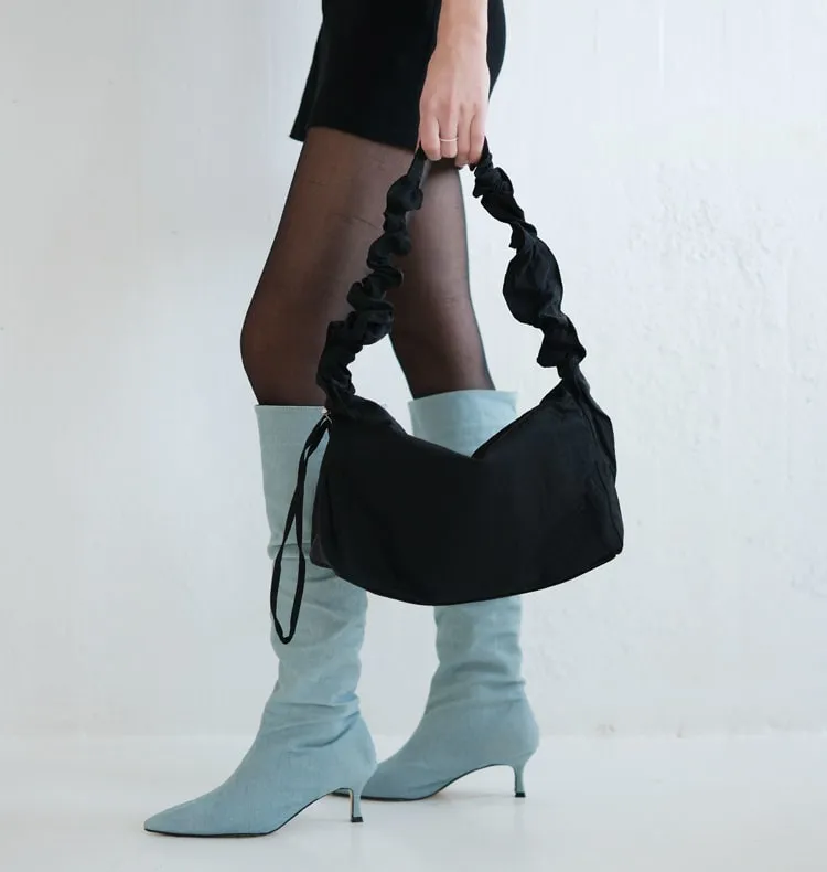 Wos Tilda veske svart nylon 36x22 cm