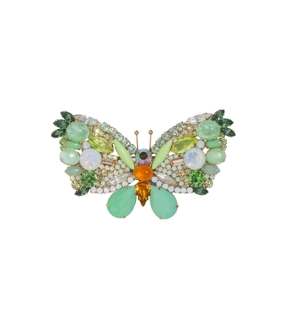 Loren Hope Large Butterfly brosje White Opal unika
