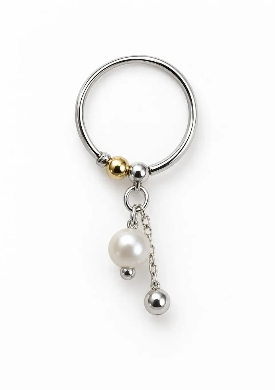 Wos Älva Single Earing øredobb sølv 925 perle