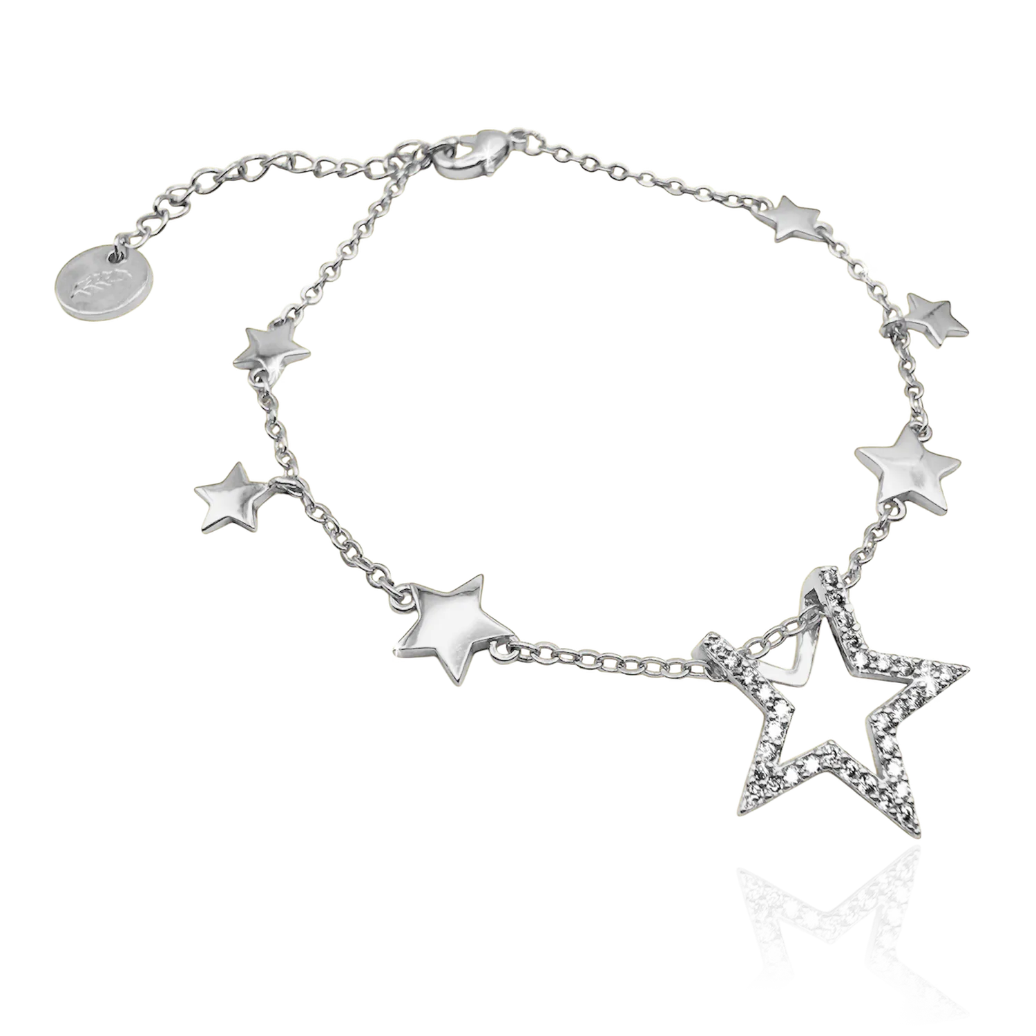 IOAKU Stellar Glow armbånd gull 17+5 cm krystall