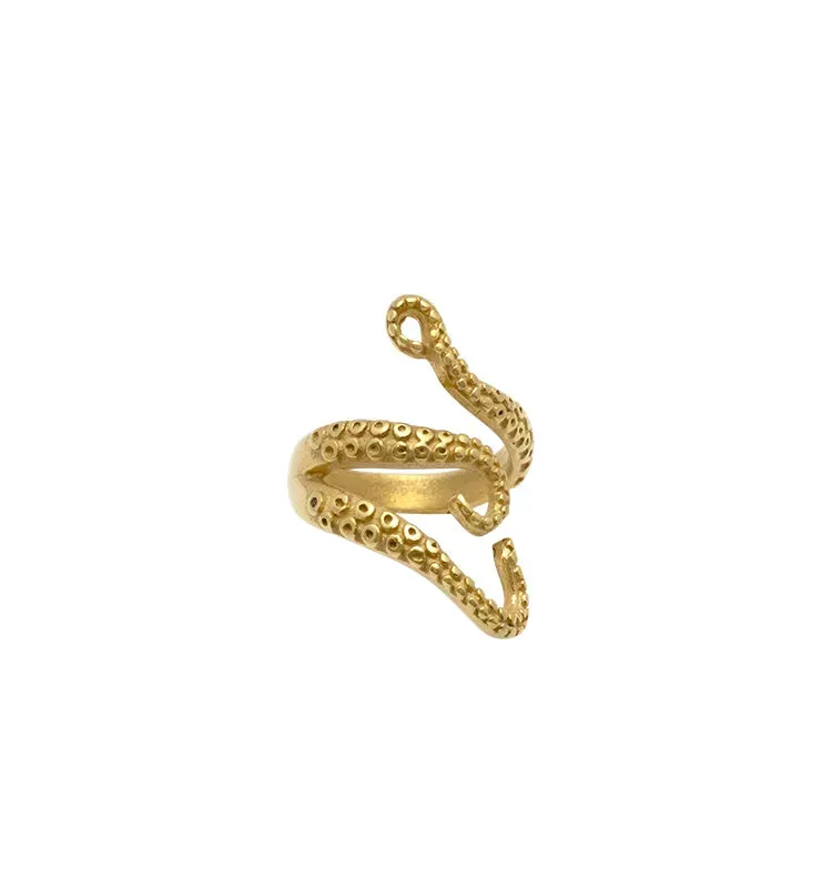 Wos WOS UP Payton ring gull blekksprut 2,2 cm
