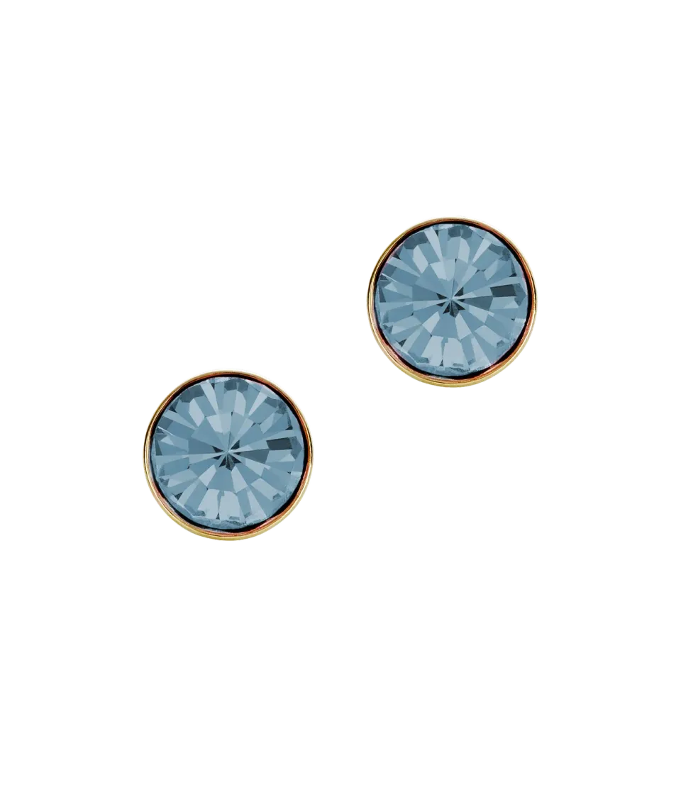 Loren Hope Demi Studs øredobber smoked sapphire glasskrystall