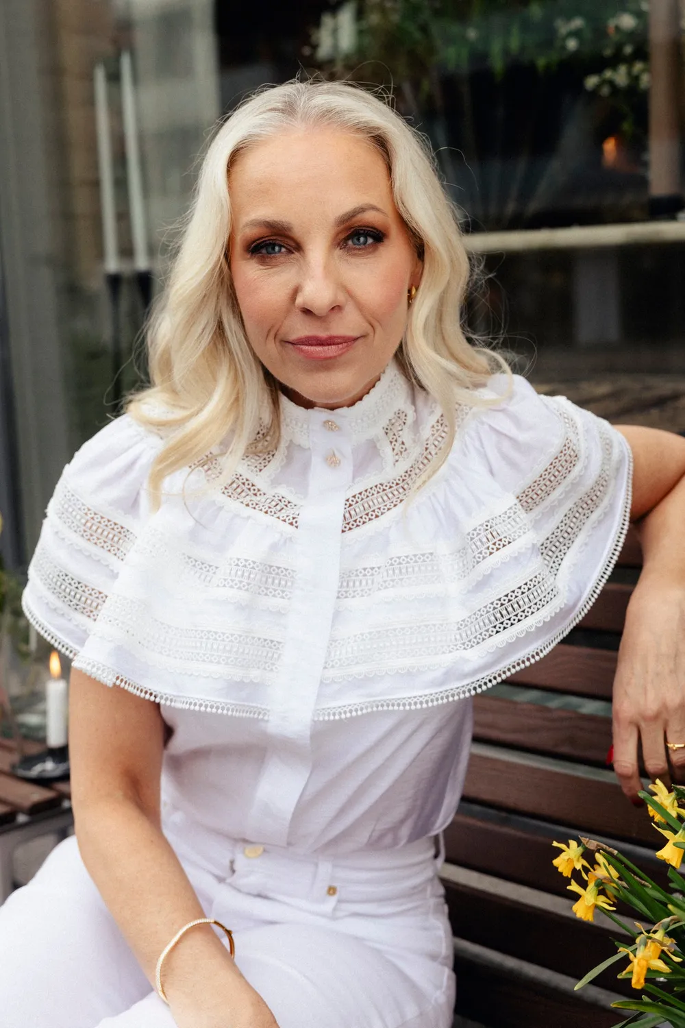 Janne Formoe Ulvifåreklær bluse bright white viskose