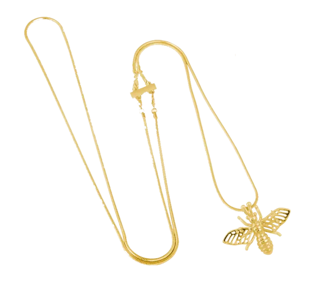 IOAKU Insect Mini halskjede gull 45 cm statement