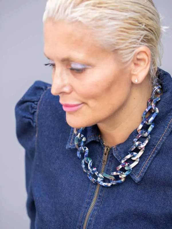 pfg Stockholm Donna Blå halskjede til brud