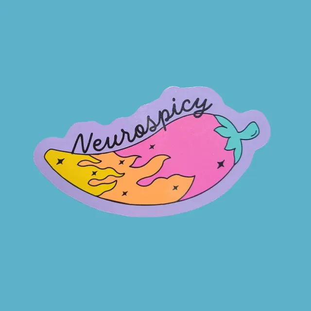 MiniKitty Neurospicy klistremerke vinyl 7,6 cm vanntett