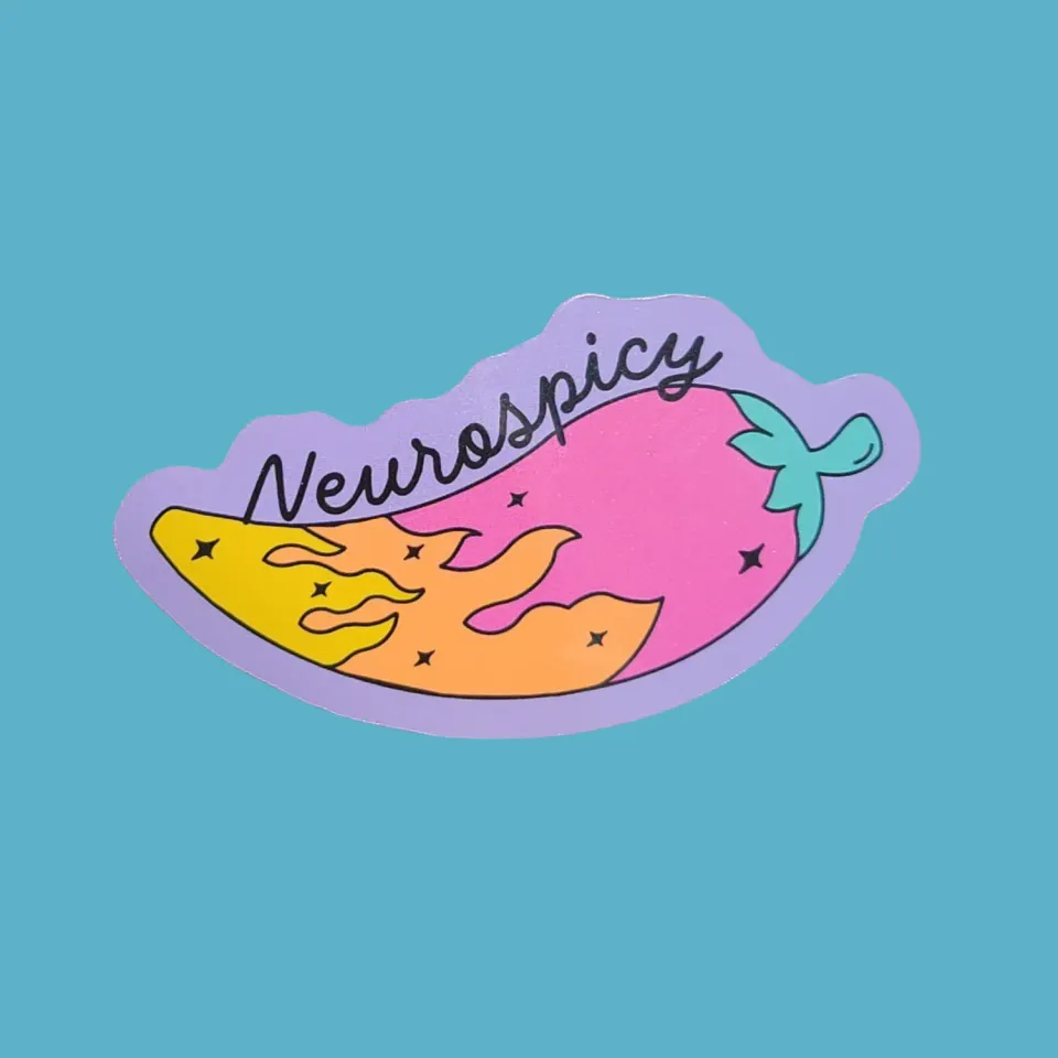MiniKitty Neurospicy klistremerke vinyl 7,6 cm vanntett