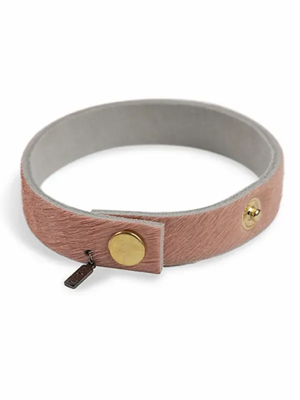 pfg Stockholm Jaguar armband rosa lær