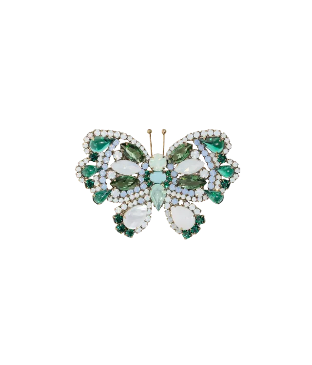 Loren Hope Butterfly Medium sommerfuglbrosje Pearl