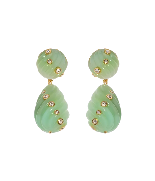 Loren Hope Raeni øredobber Mint resin 5 cm