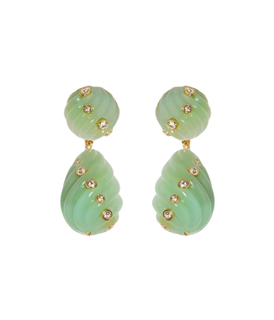 Loren Hope Raeni øredobber Mint resin 5 cm