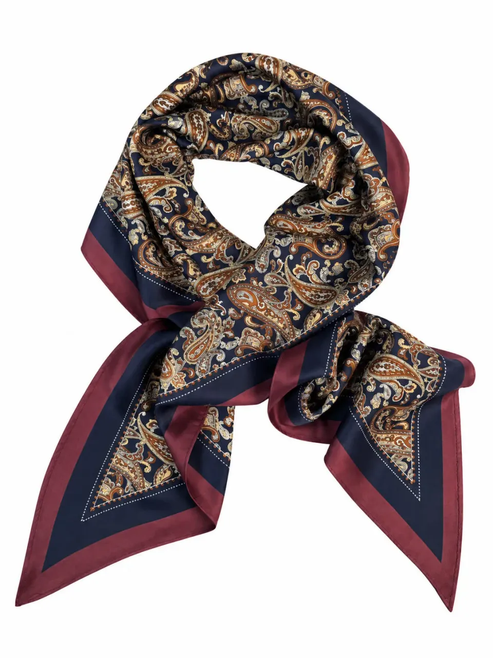 Wos WOS UP Lyons skjerf vinrød 130 cm paisley