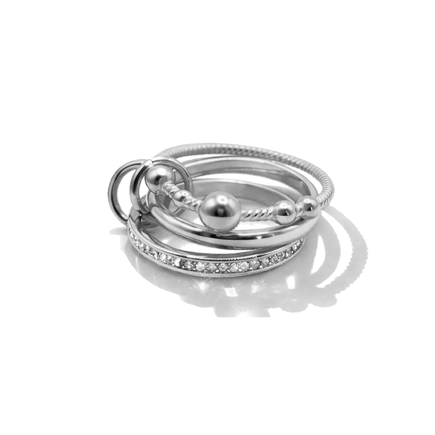 IOAKU Berry Signature Sparkle ring gull vanntålig